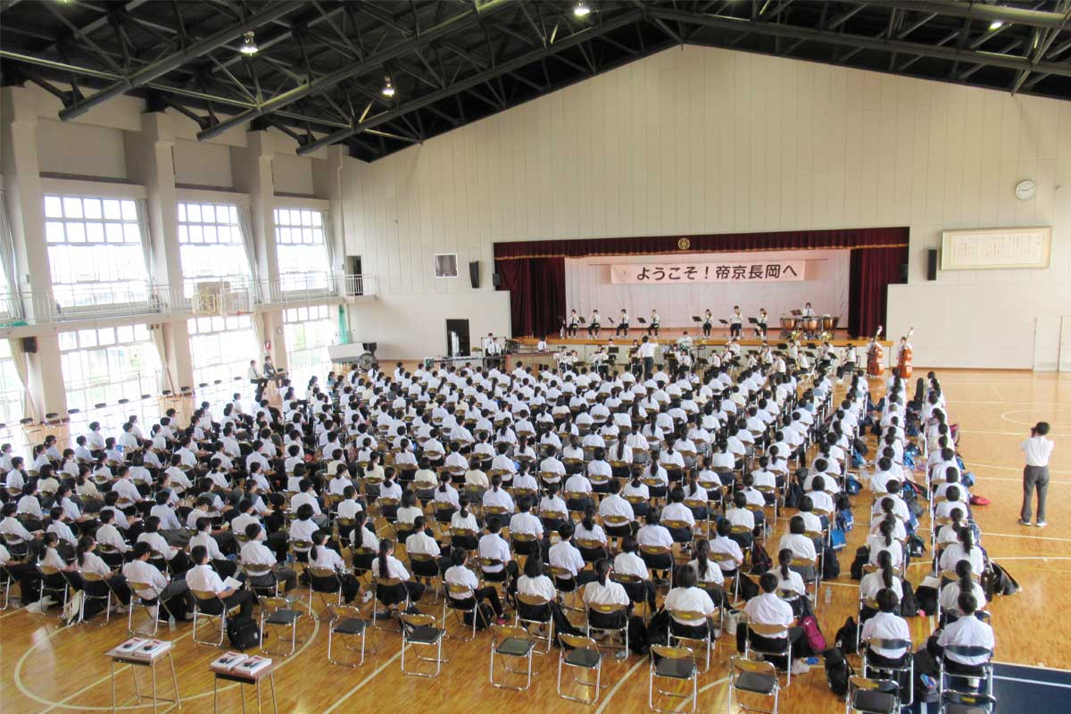 帝京長岡高等学校のオープンスクールの様子１